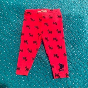 Juicy Couture | Baby Girls’ Bright Pink Scottie Print Legging, 3-6 months